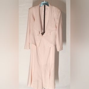 Elegant Pink Women's Skirt Suit